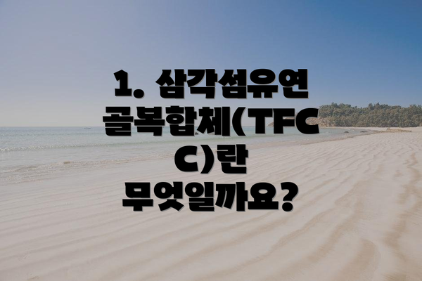 1. 삼각섬유연골복합체(TFCC)란 무엇일까요?