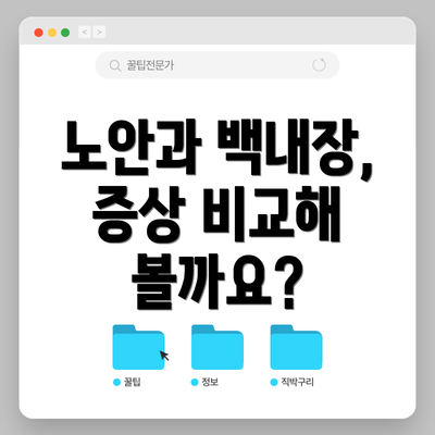 노안과 백내장, 증상 비교해 볼까요?