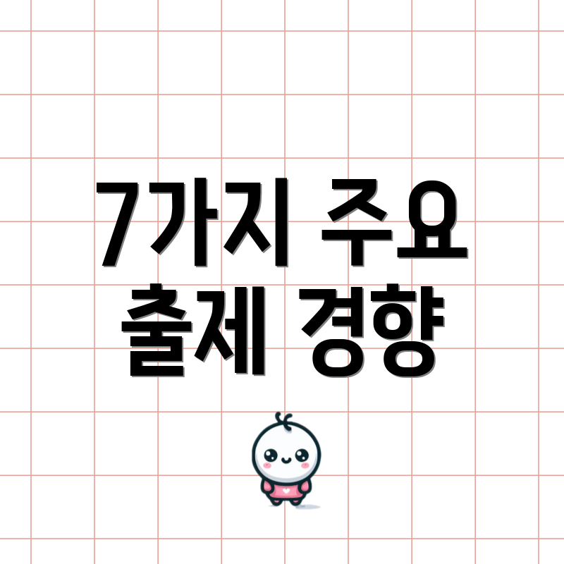 7가지 주요 출제 경향