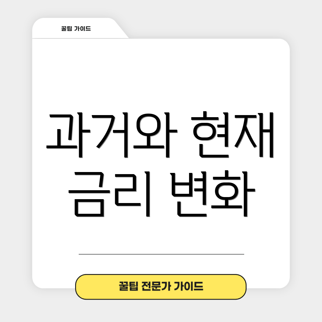 과거와 현재 금리 변화