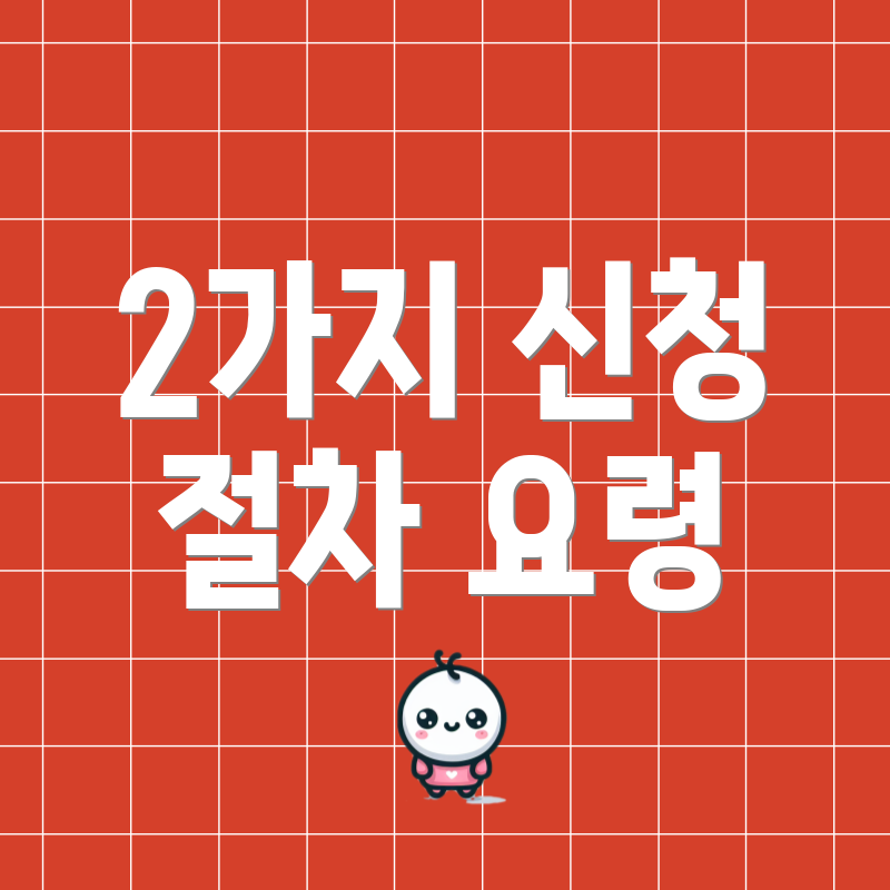 2가지 신청 절차 요령