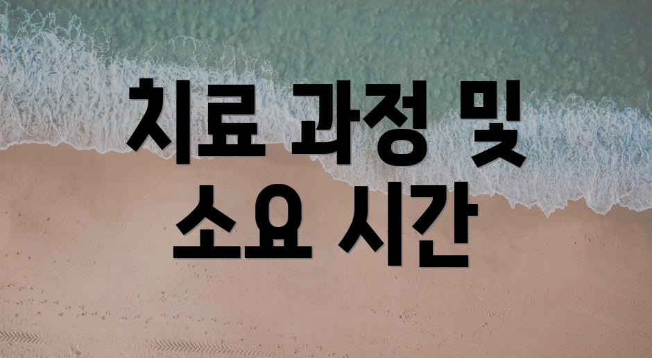 치료 과정 및 소요 시간