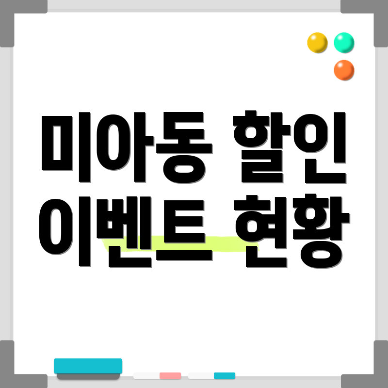 미아동 할인 이벤트 현황