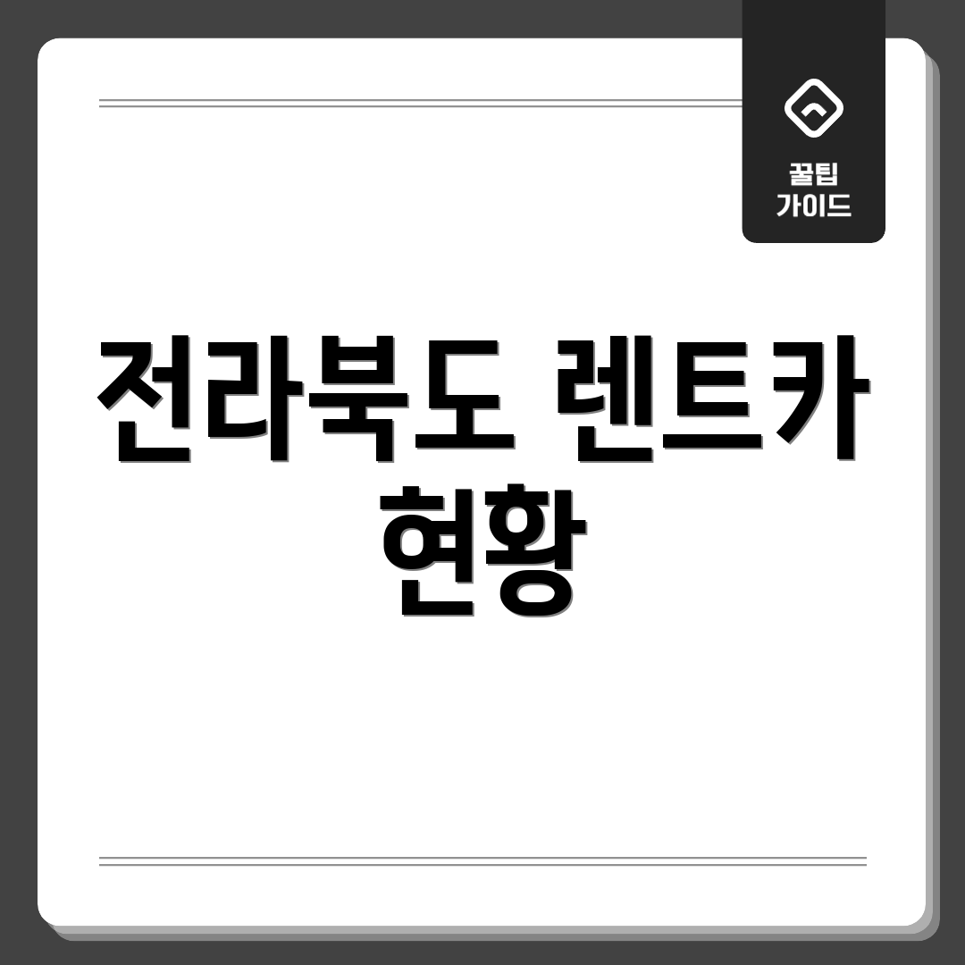 전라북도 렌트카 현황