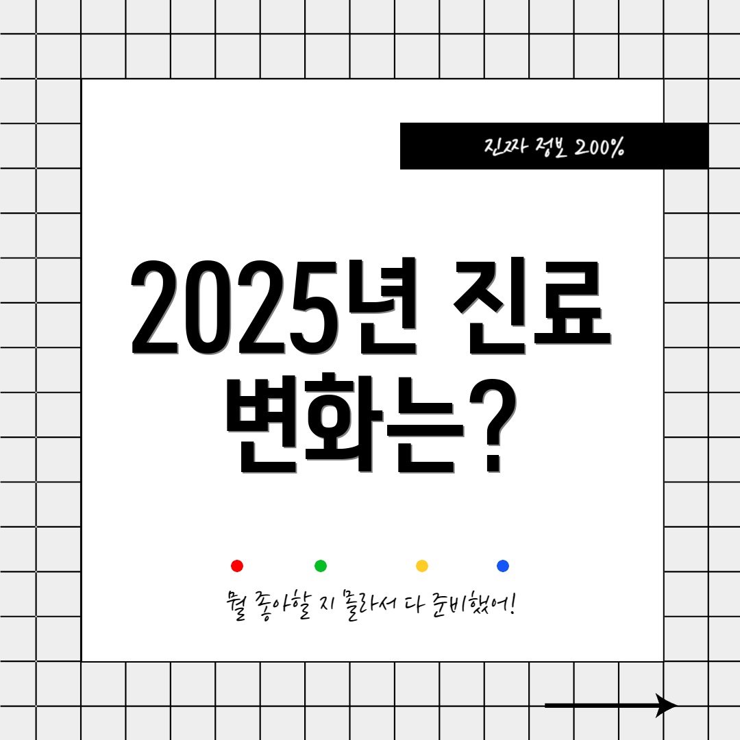 2025년 진료 변화는?