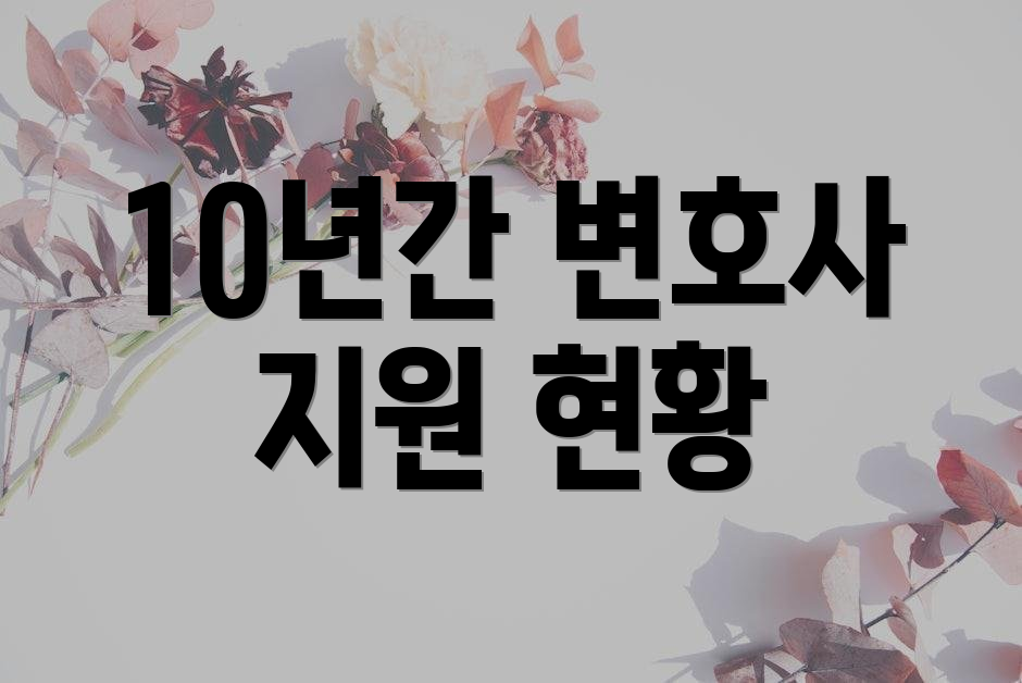 10년간 변호사 지원 현황