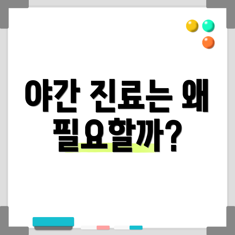 야간 진료는 왜 필요할까?