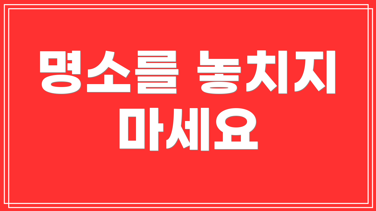 명소를 놓치지 마세요