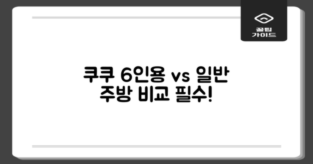 쿠쿠 6인용 vs 일반 주방